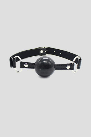 BDSM Morso Ring con Pallina Nera